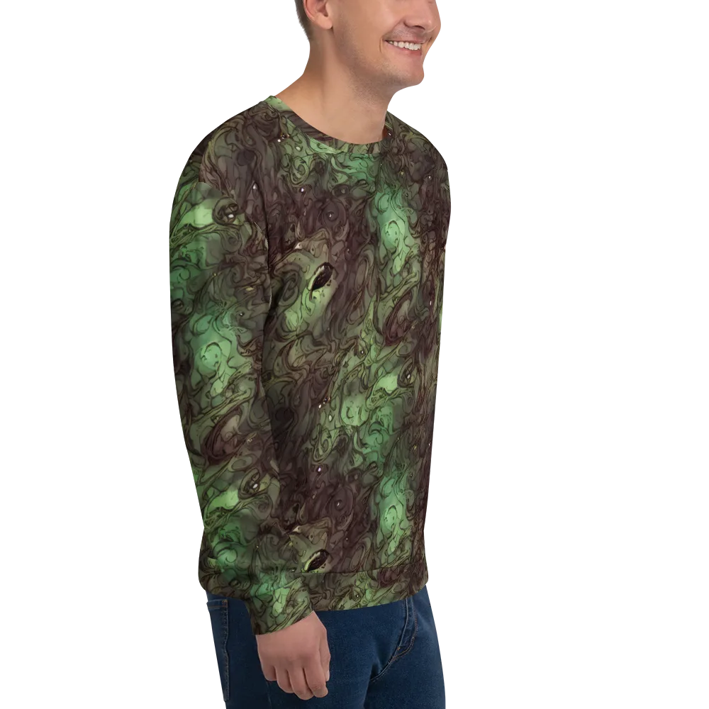 Mossborn Masquerade on Sweatshirt — Right Front