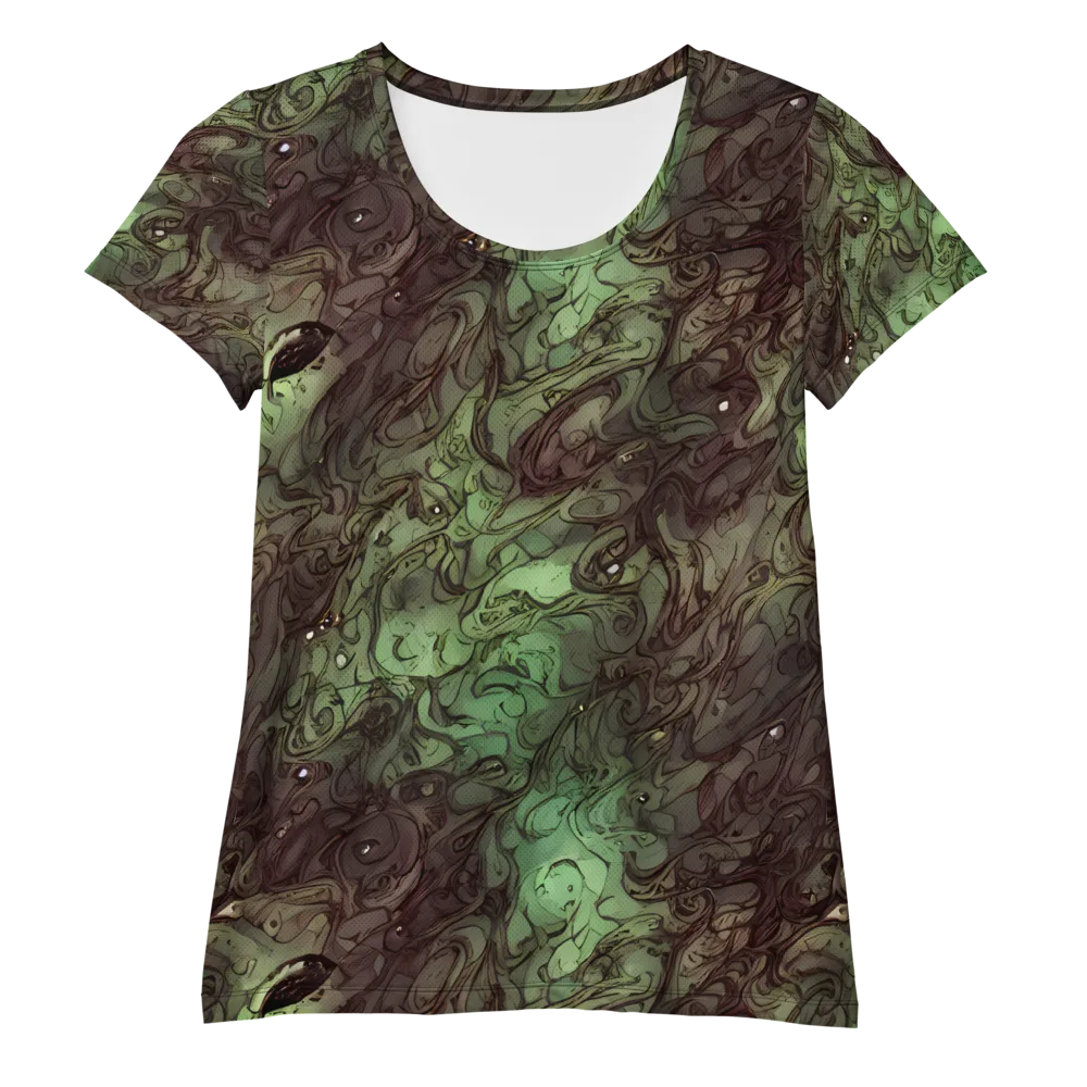 Mossborn Masquerade on Women's Athletic T-Shirt — Front