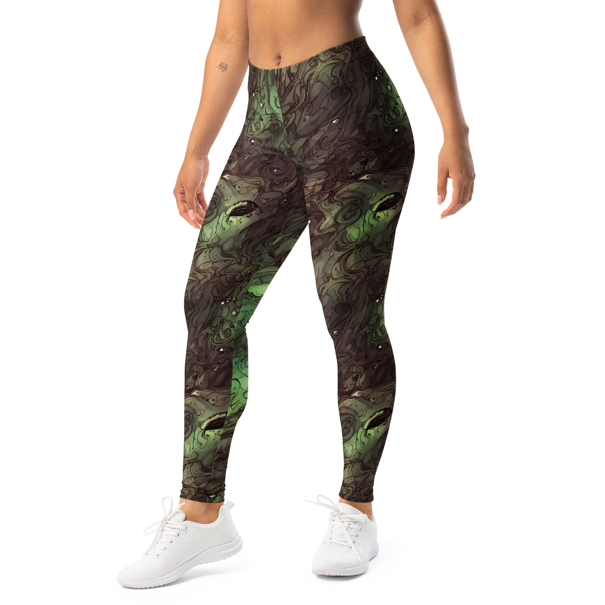 Mossborn Masquerade on Leggings — Left Front
