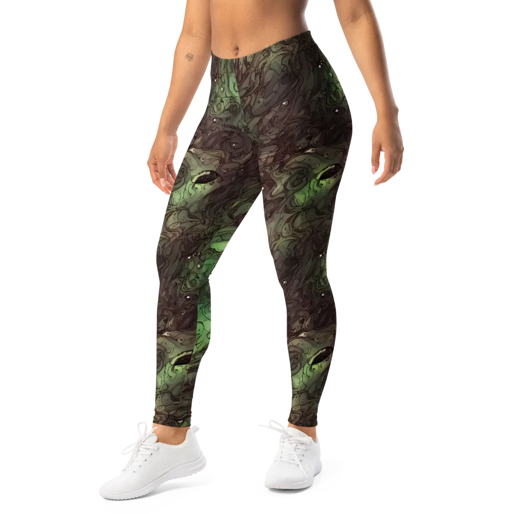 Mossborn Masquerade on Leggings — Left Front