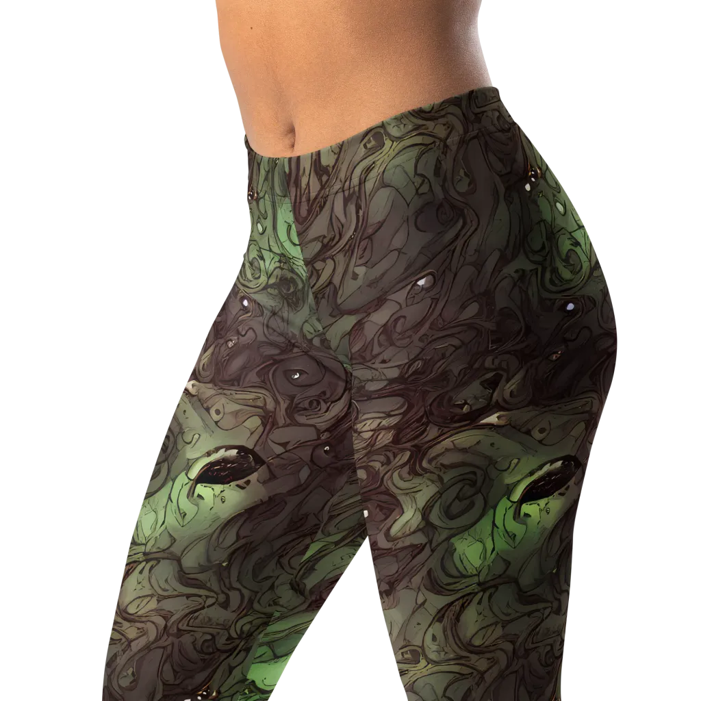 Mossborn Masquerade on Leggings — Left Front