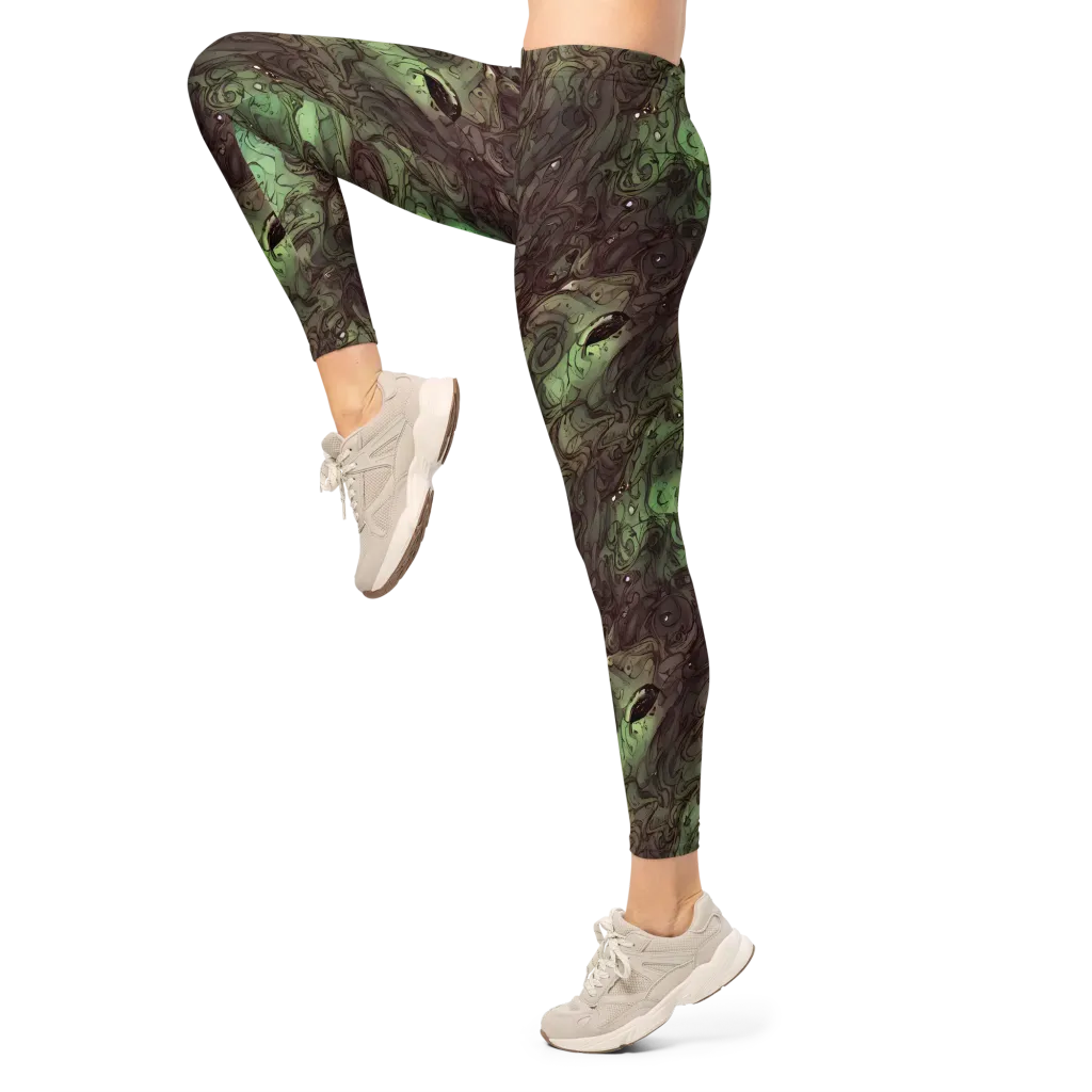 Mossborn Masquerade on Leggings — Left