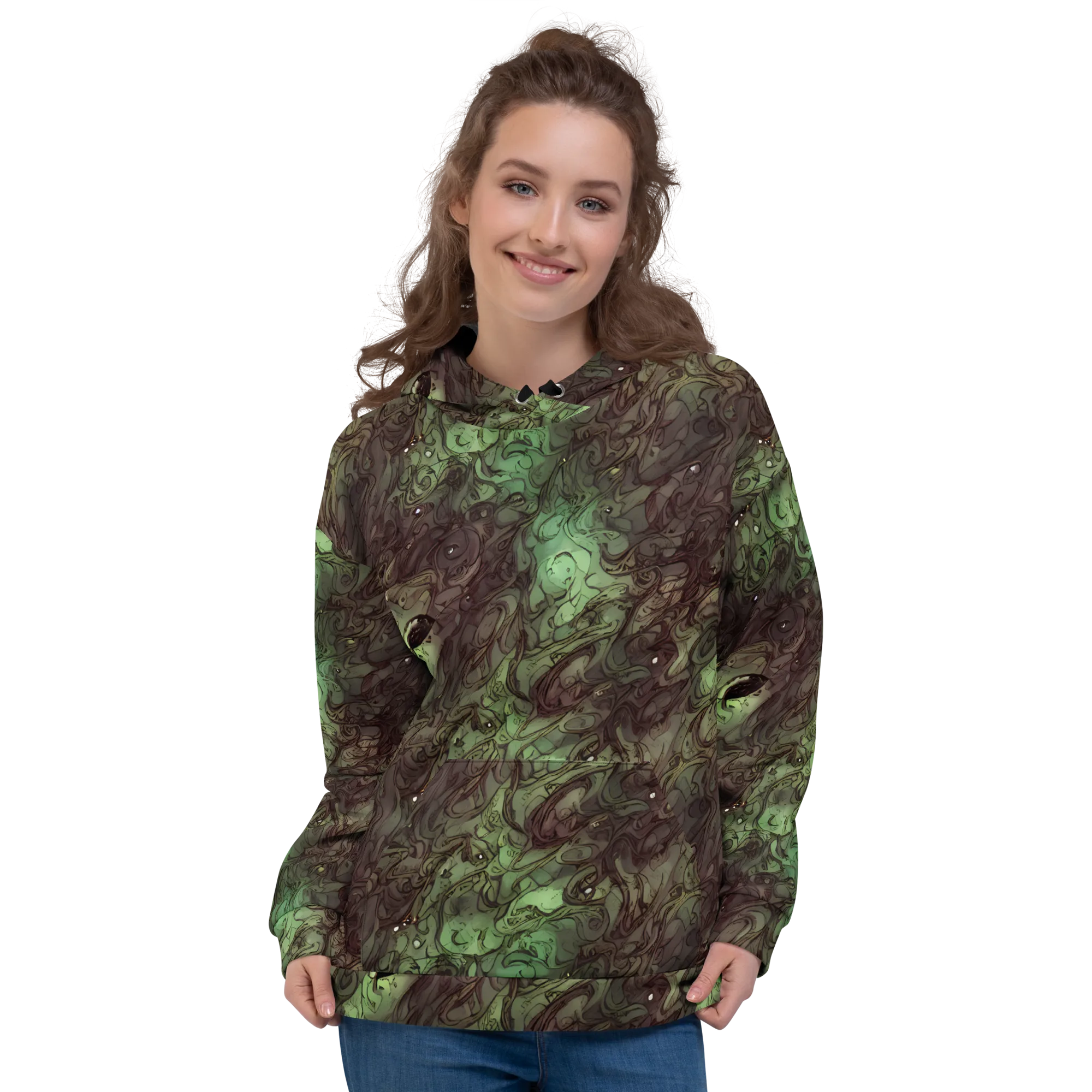 Mossborn Masquerade on Hoodie — Front