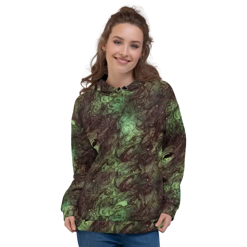 Mossborn Masquerade on Hoodie — Front
