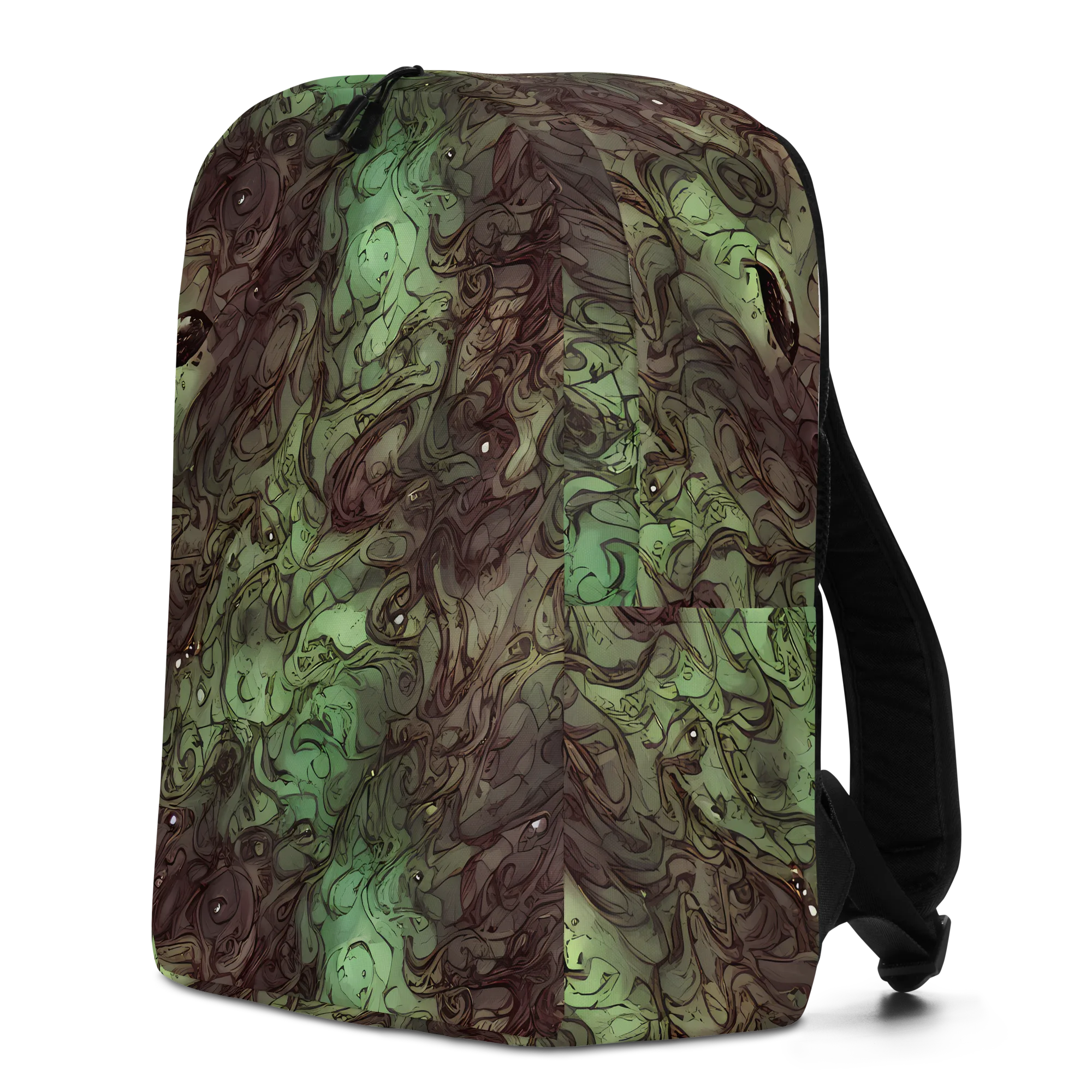 Mossborn Masquerade on Minimalist Backpack — Left