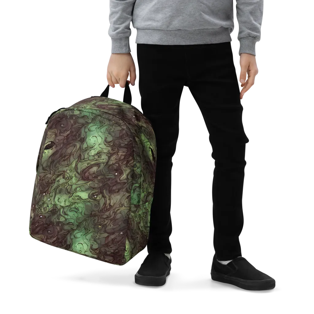 Mossborn Masquerade on Minimalist Backpack — Zoomed-in