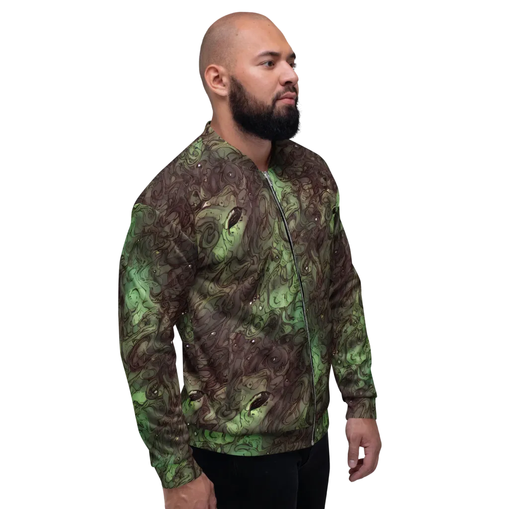Mossborn Masquerade on Bomber Jacket — Right