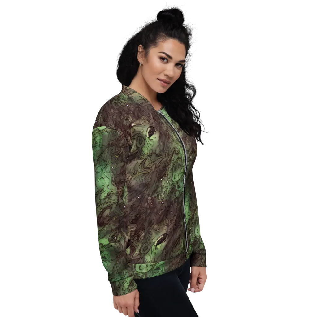Mossborn Masquerade on Bomber Jacket — Right