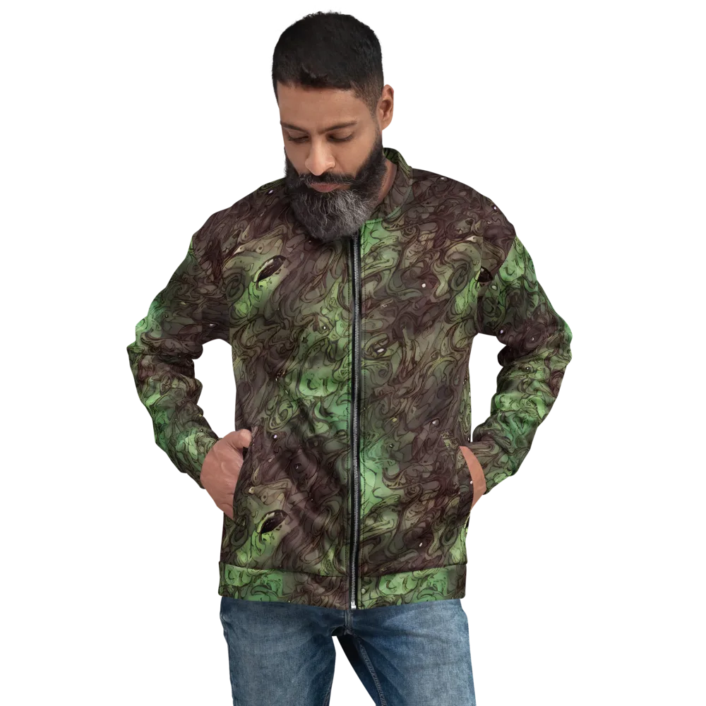 Mossborn Masquerade on Bomber Jacket — Front