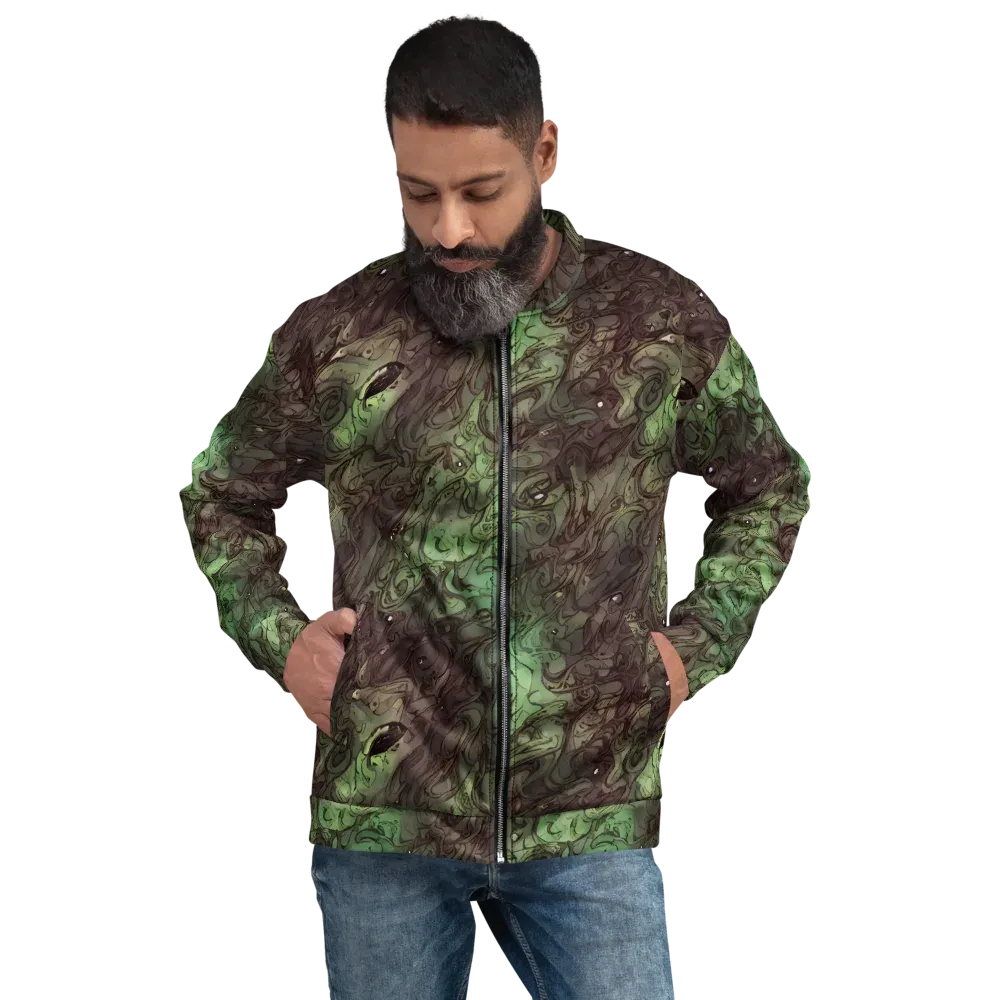 Mossborn Masquerade on Bomber Jacket — Front