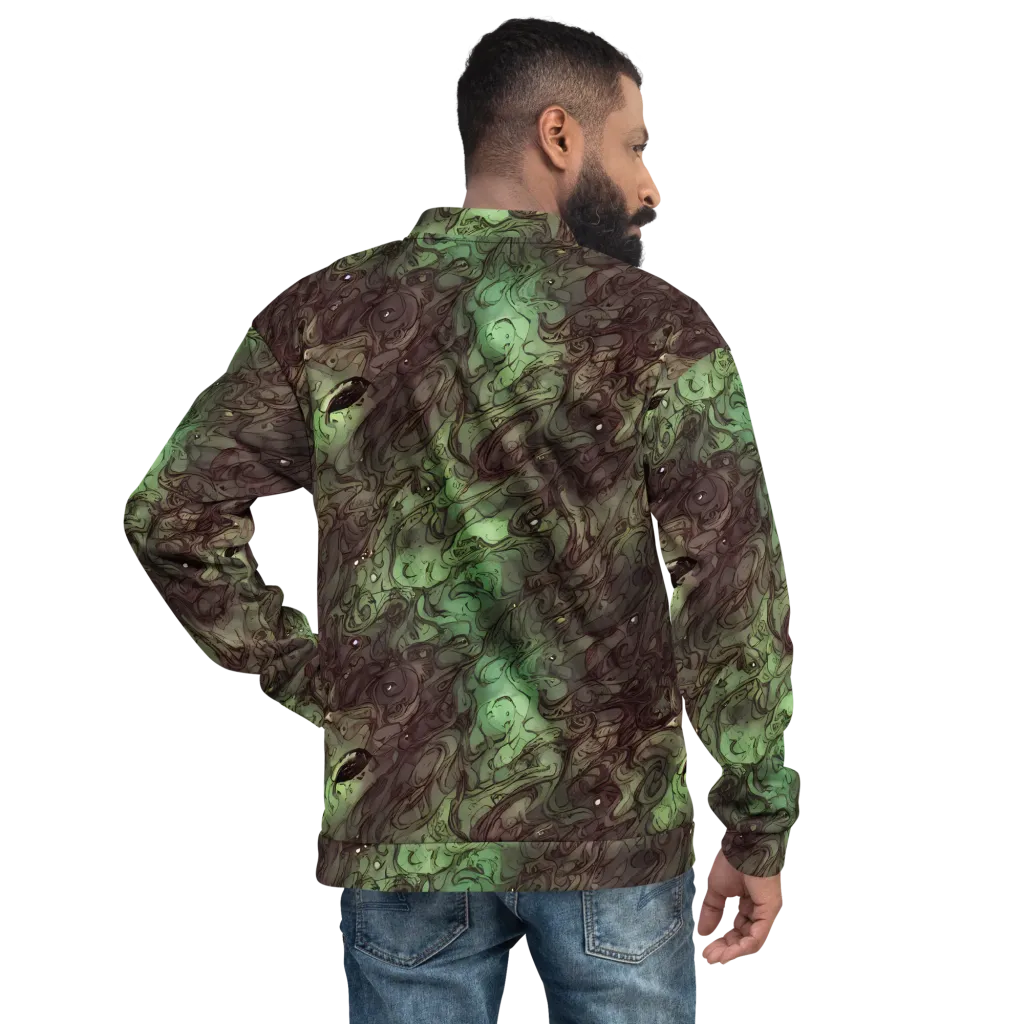 Mossborn Masquerade on Bomber Jacket — Back