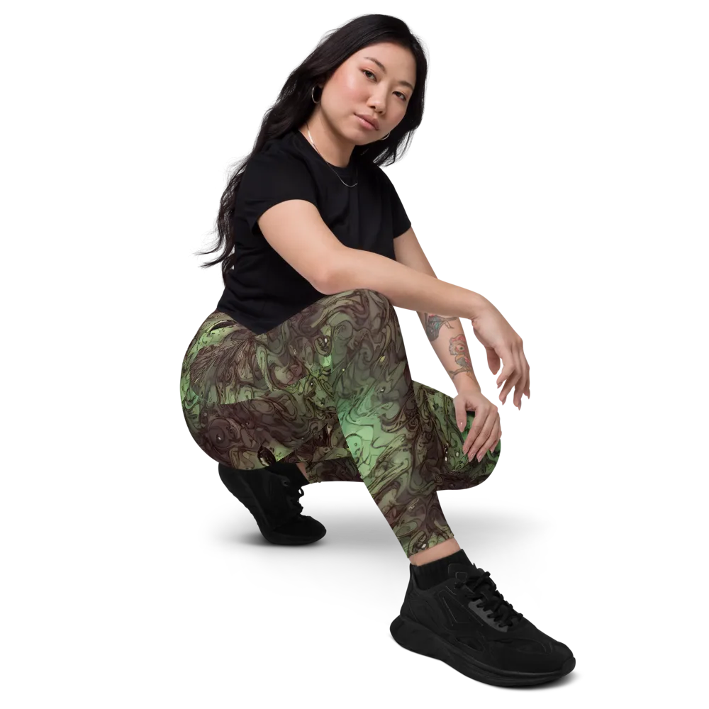 Mossborn Masquerade on Leggings with Pockets — Right Front
