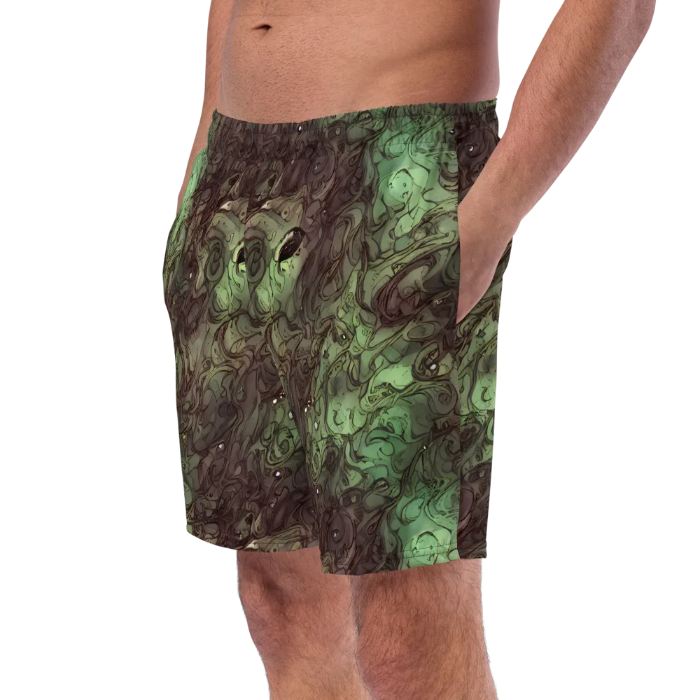 Mossborn Masquerade on Swim Trunks — Left Front