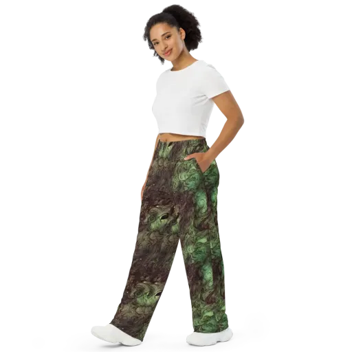 Mossborn Masquerade on a Wide-Leg Pants