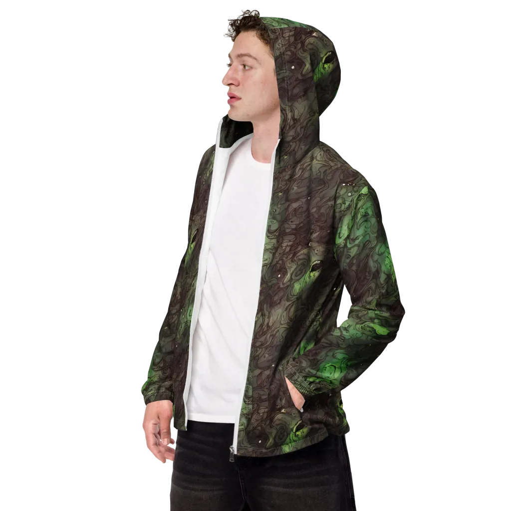 Mossborn Masquerade on Men's Windbreaker — Left Front