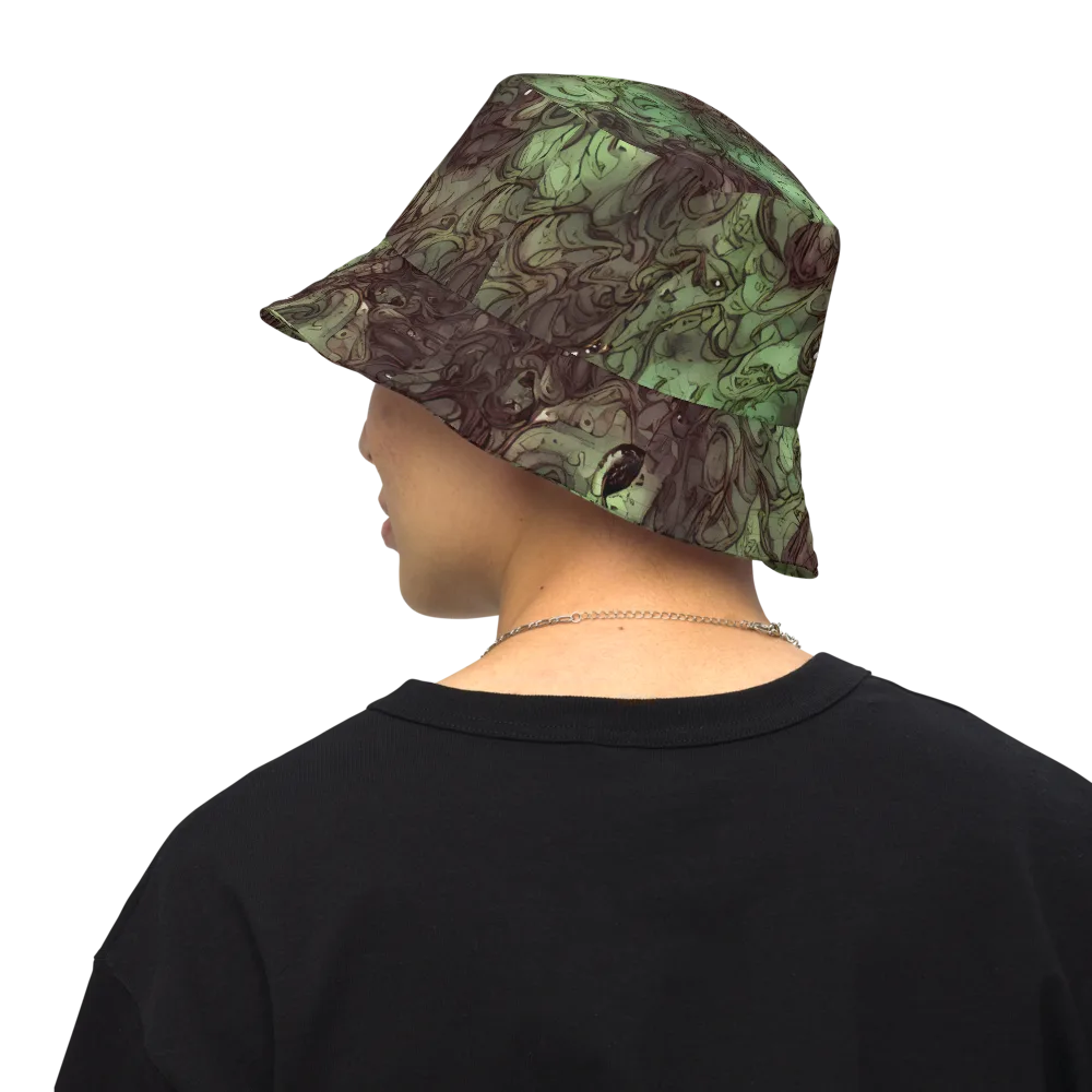 Mossborn Masquerade on Reversible Bucket Hat — Back Inside