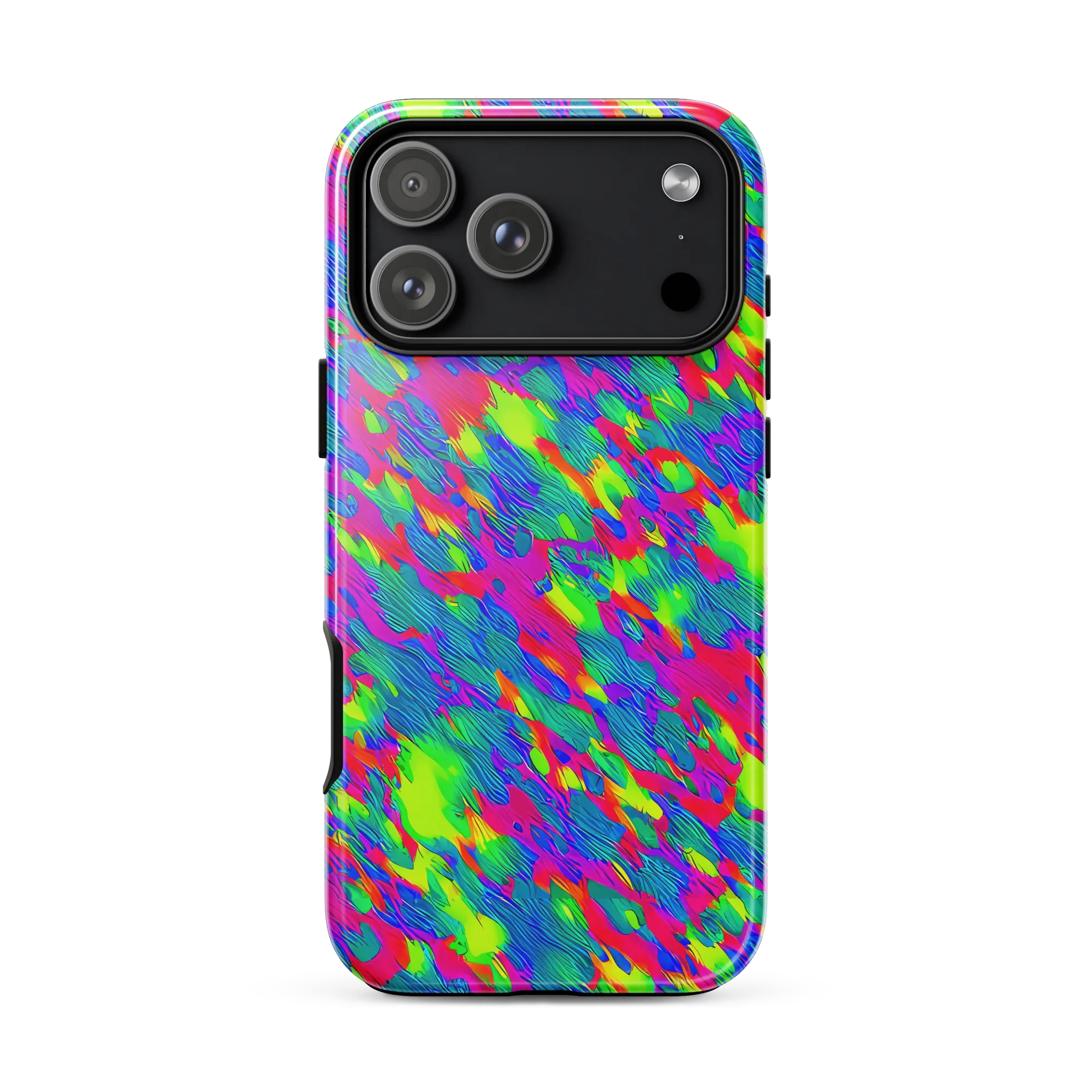 Turquoise Brushfire on Tough Case for iPhone® — Front