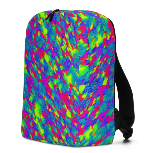 Turquoise Brushfire on a Minimalist Backpack
