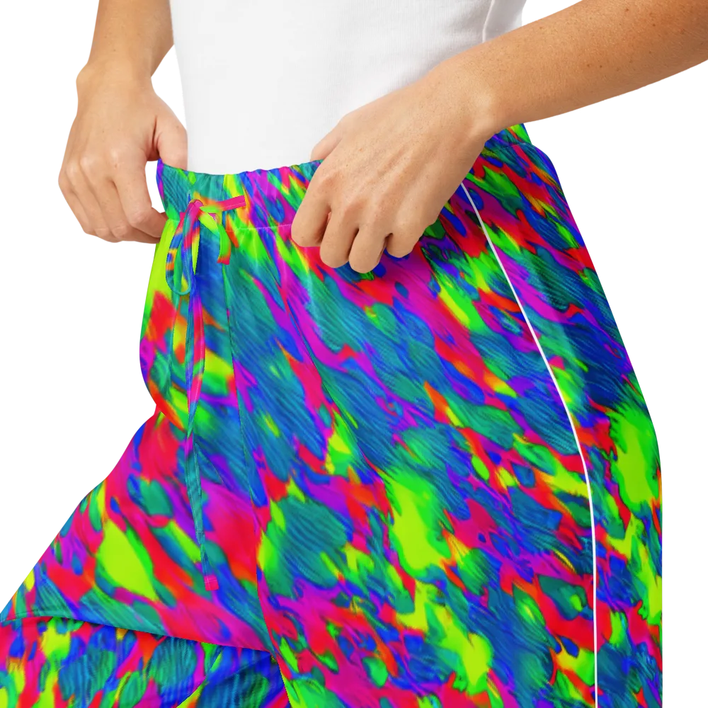 Turquoise Brushfire on Women's Pajama Pants — Product details
