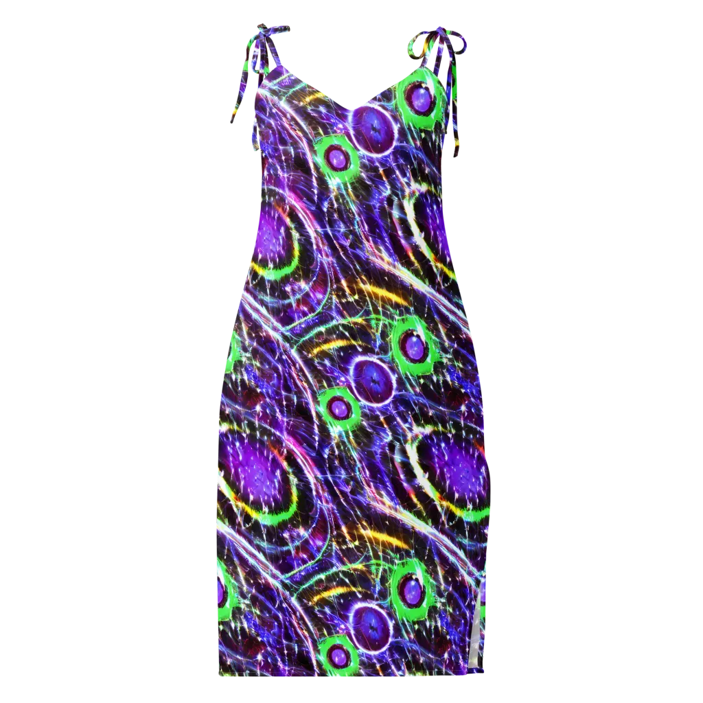 Galactic Cell on Slip Dress — Front