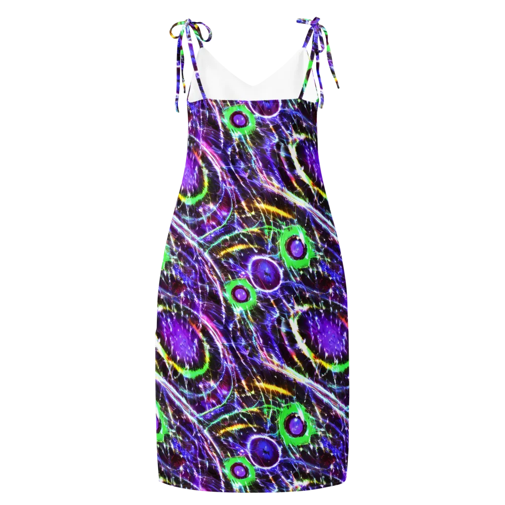Galactic Cell on Slip Dress — Back