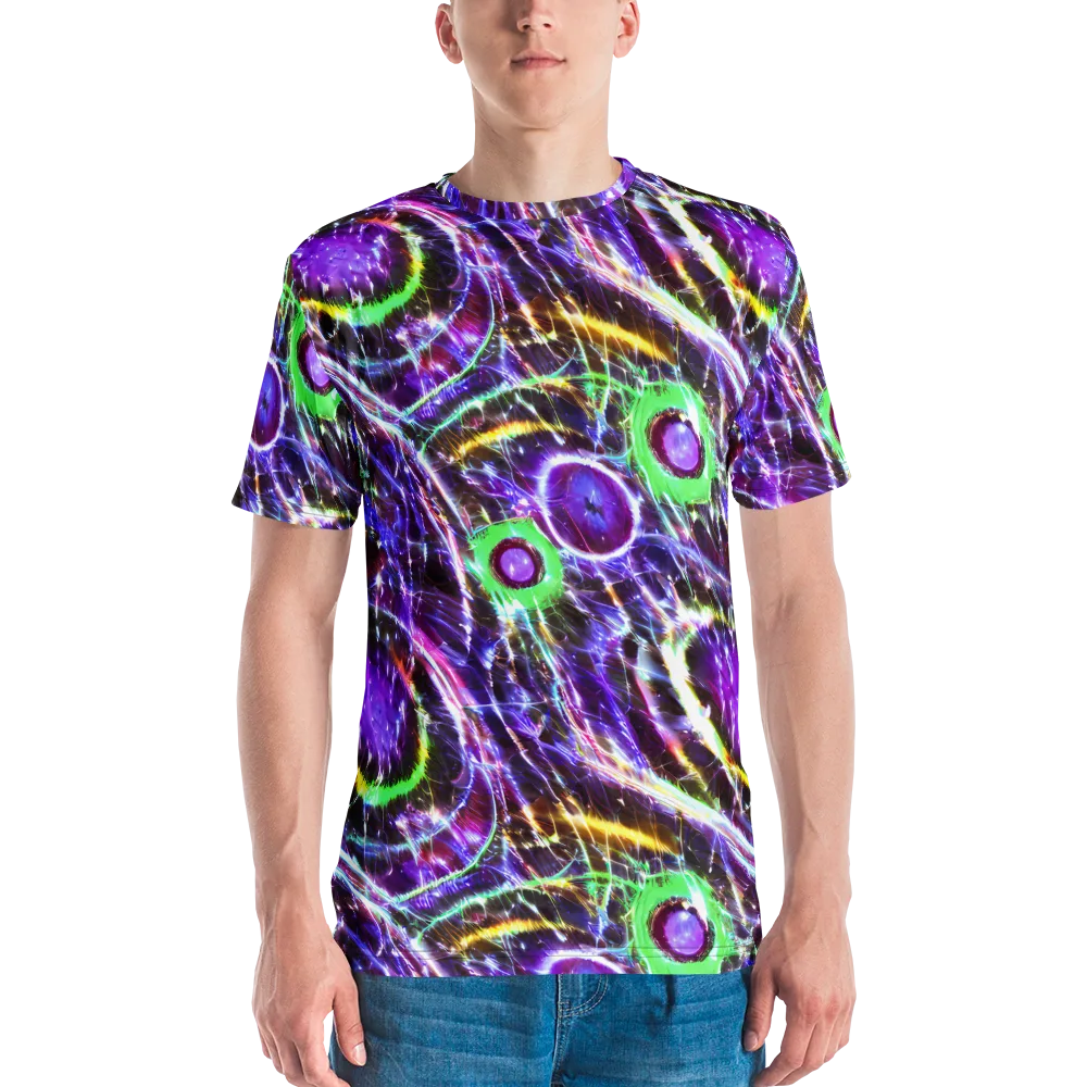 Galactic Cell on Men's Crew Neck T-Shirt — Front