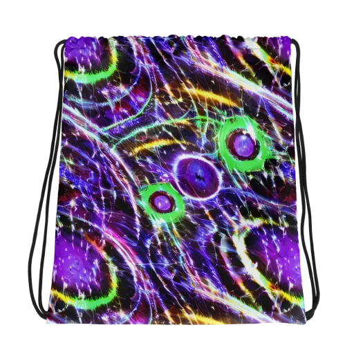 Galactic Cell on a Drawstring Bag