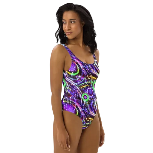 Galactic Cell on a One-Piece Swimsuit