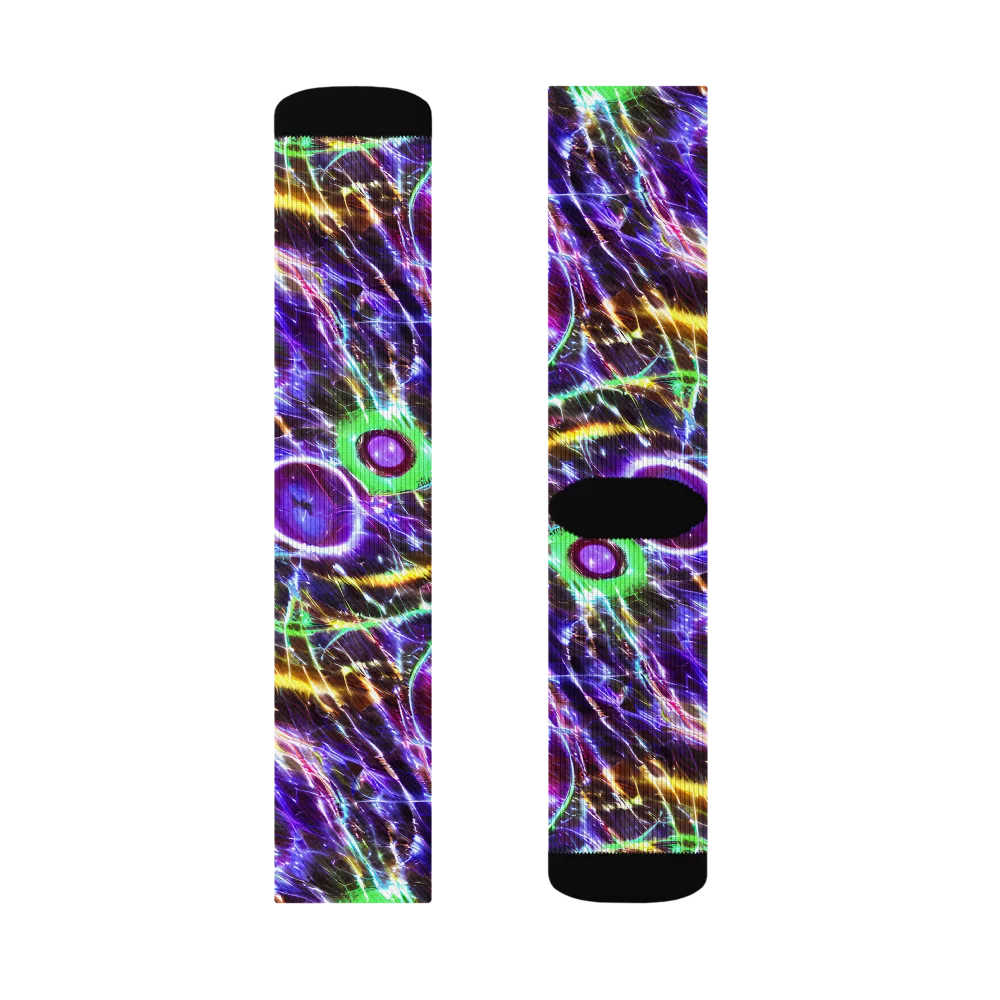 Galactic Cell on Socks — Right Sock