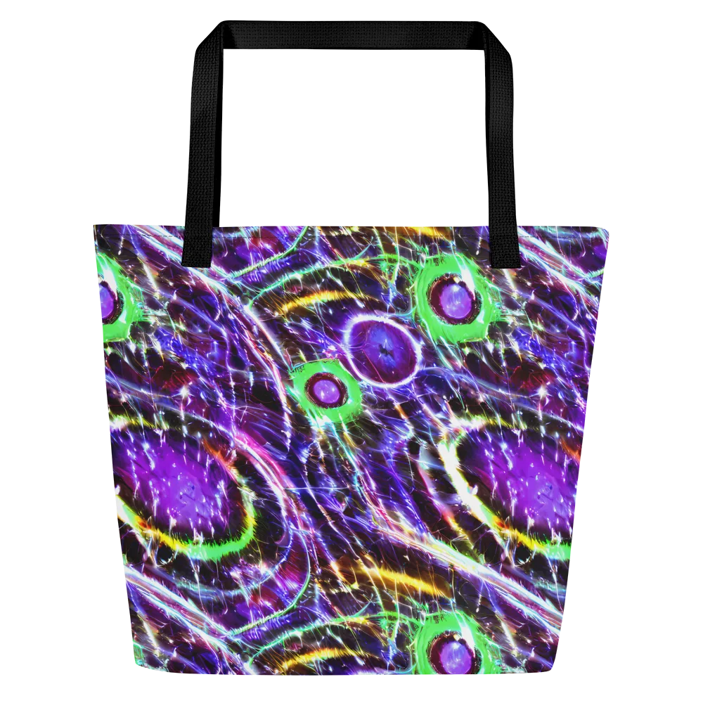 Galactic Cell on Large Tote Bag W/ Pocket — Front