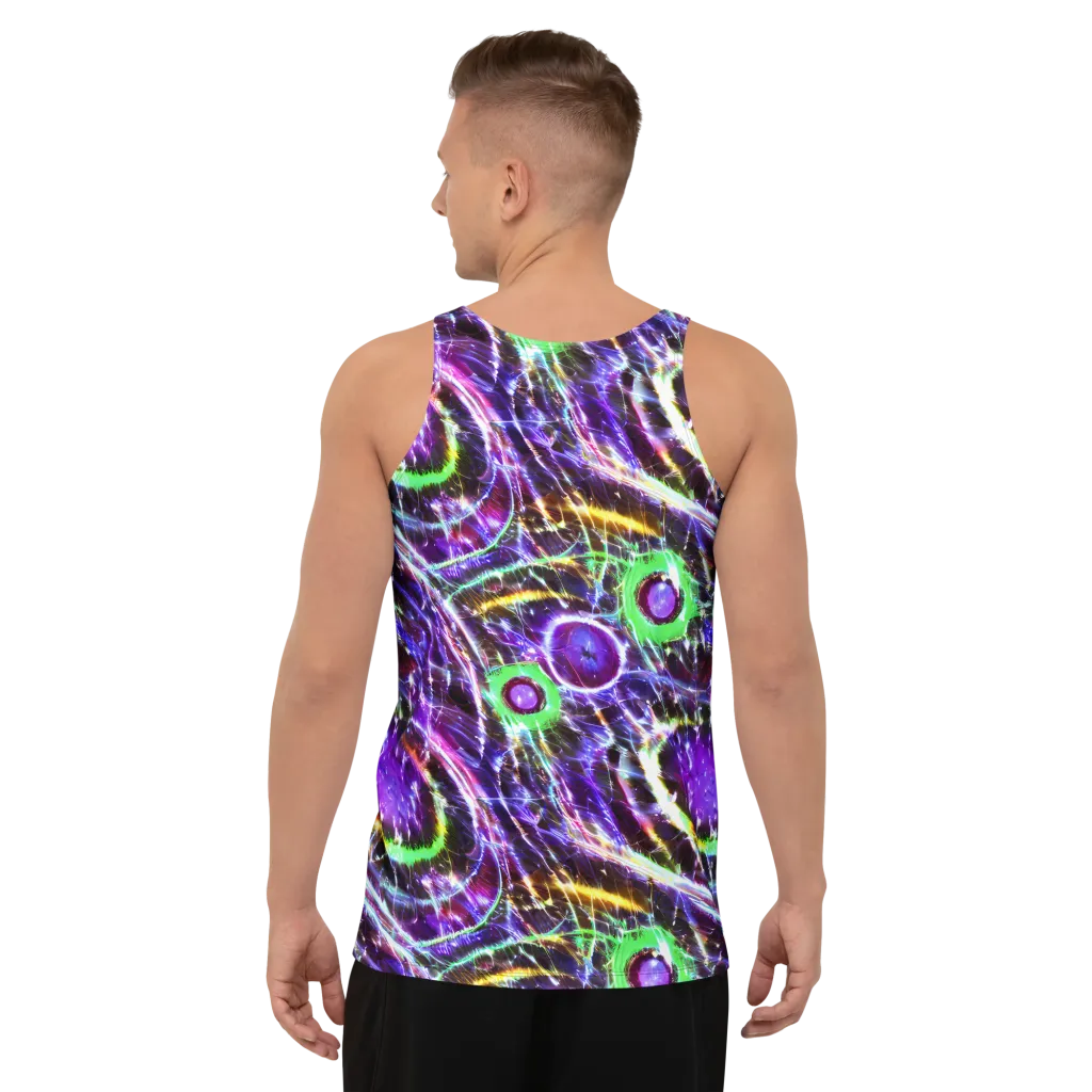 Galactic Cell on Men's Tank Top — Back