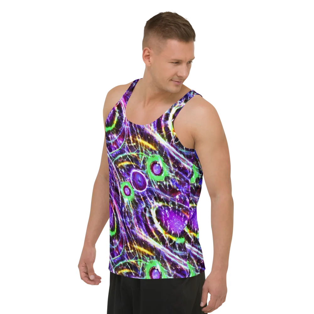 Galactic Cell on Men's Tank Top — Left Front