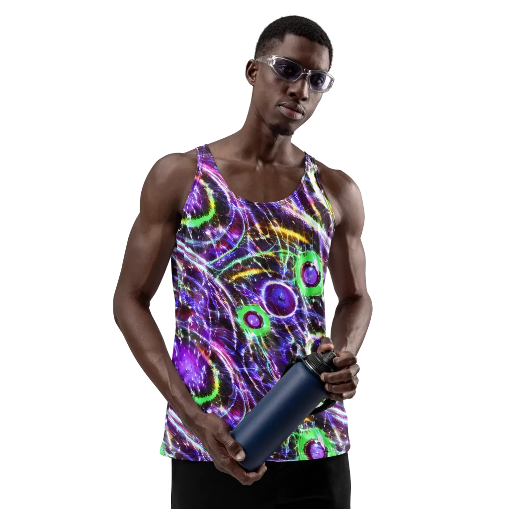 Galactic Cell on Men's Tank Top — Front