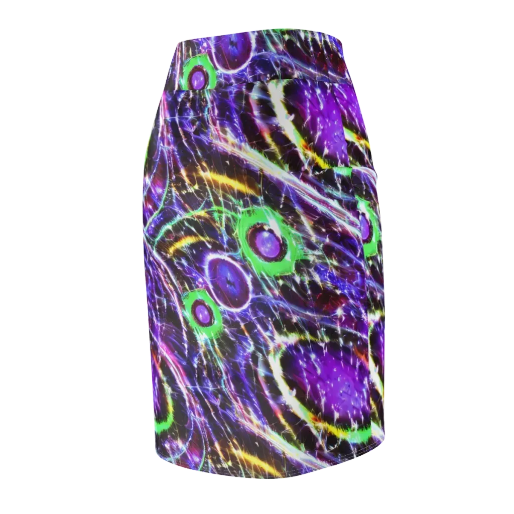 Galactic Cell on Pencil Skirt — Back Side