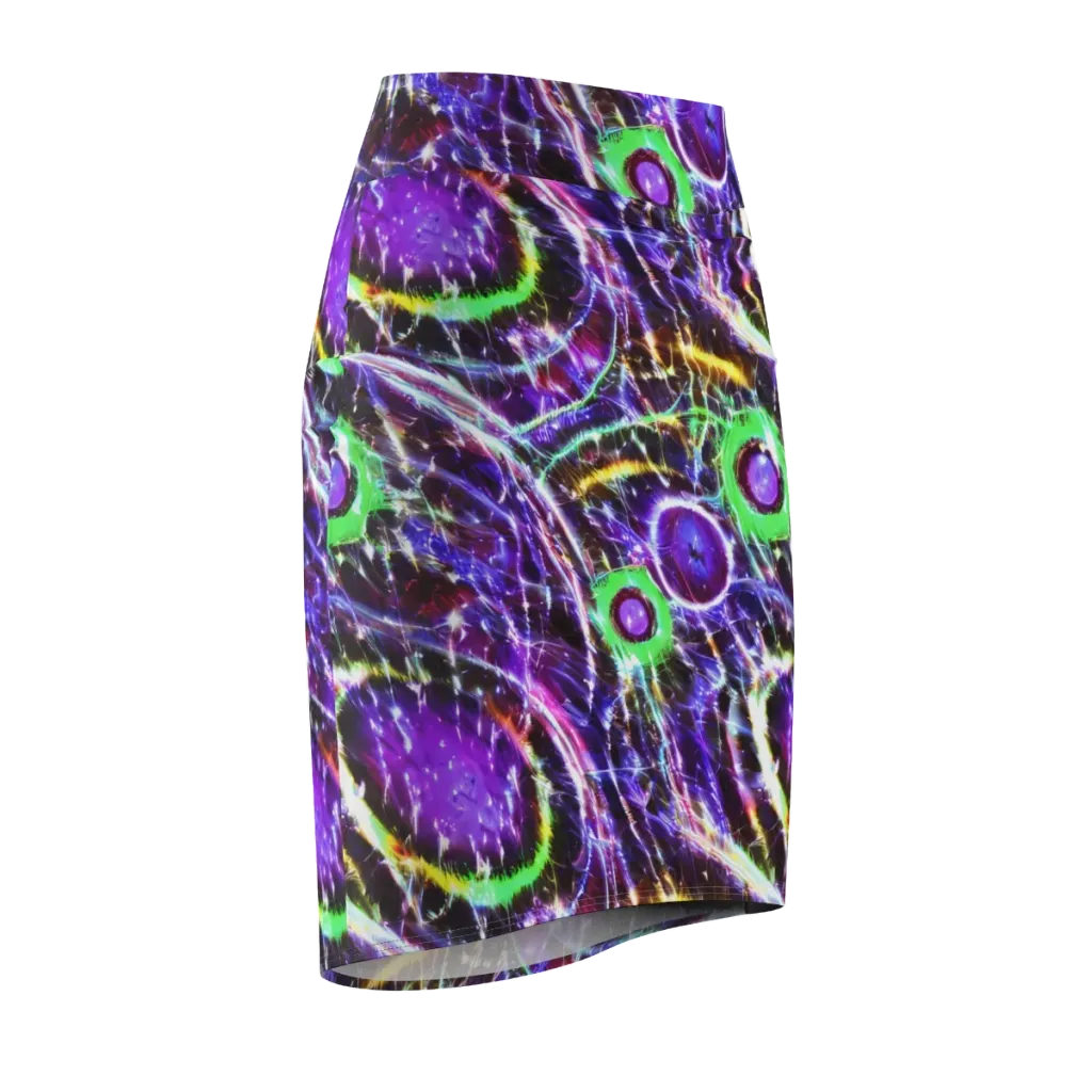 Galactic Cell on Pencil Skirt — Front Side