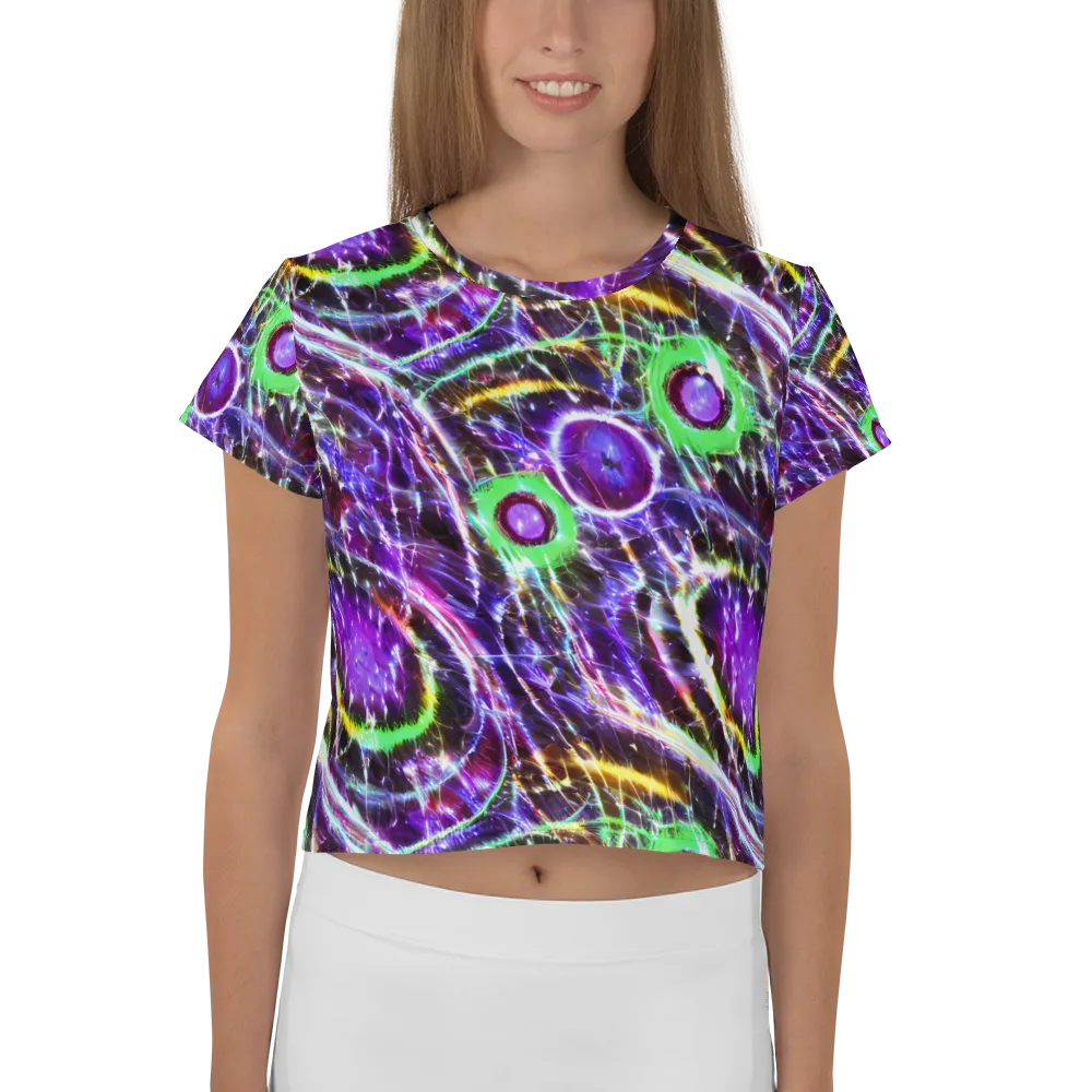 Galactic Cell on Crop Tee — Front