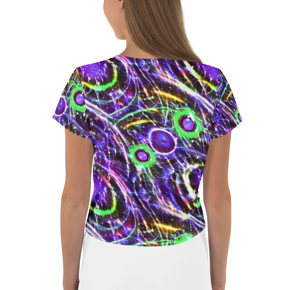 Galactic Cell on Crop Tee — Back