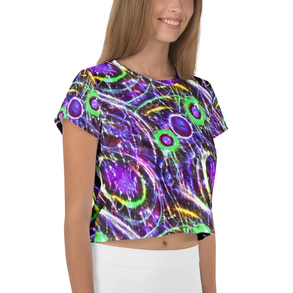 Galactic Cell on Crop Tee — Right