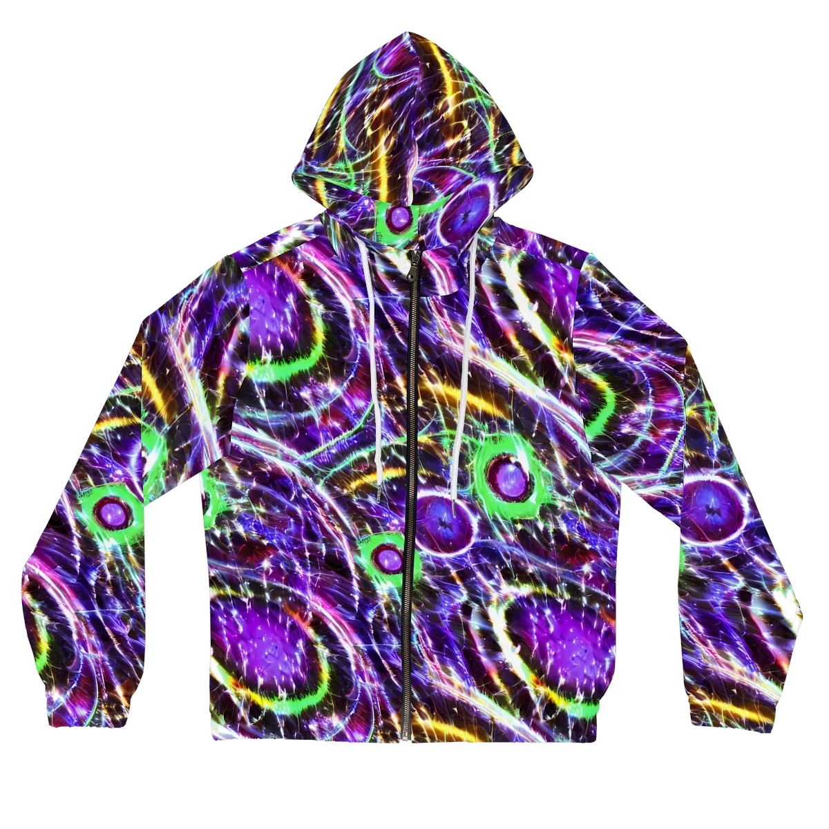 Galactic Cell on Women's Full-Zip Hoodie — Front