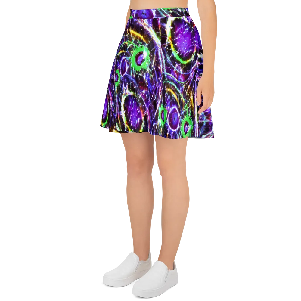 Galactic Cell on Skater Skirt — Left