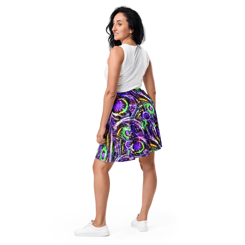 Galactic Cell on Skater Skirt — Back