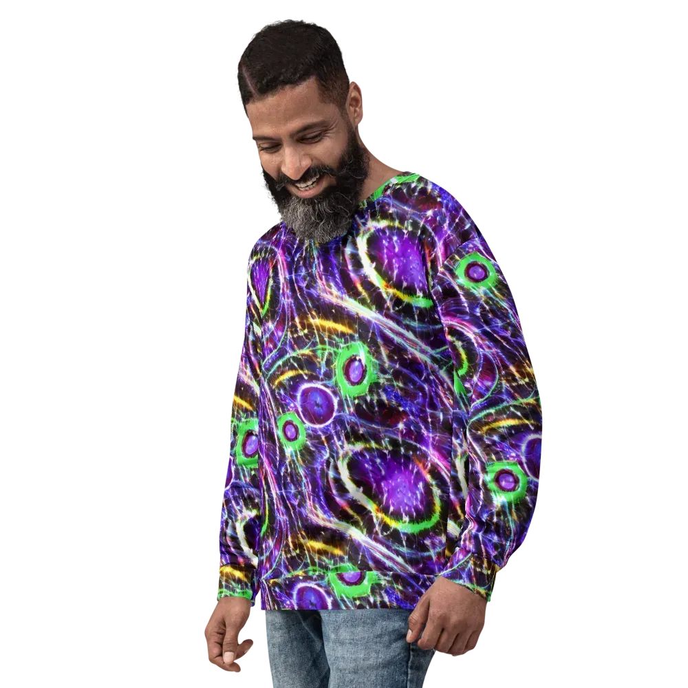 Galactic Cell on Sweatshirt — Left Front