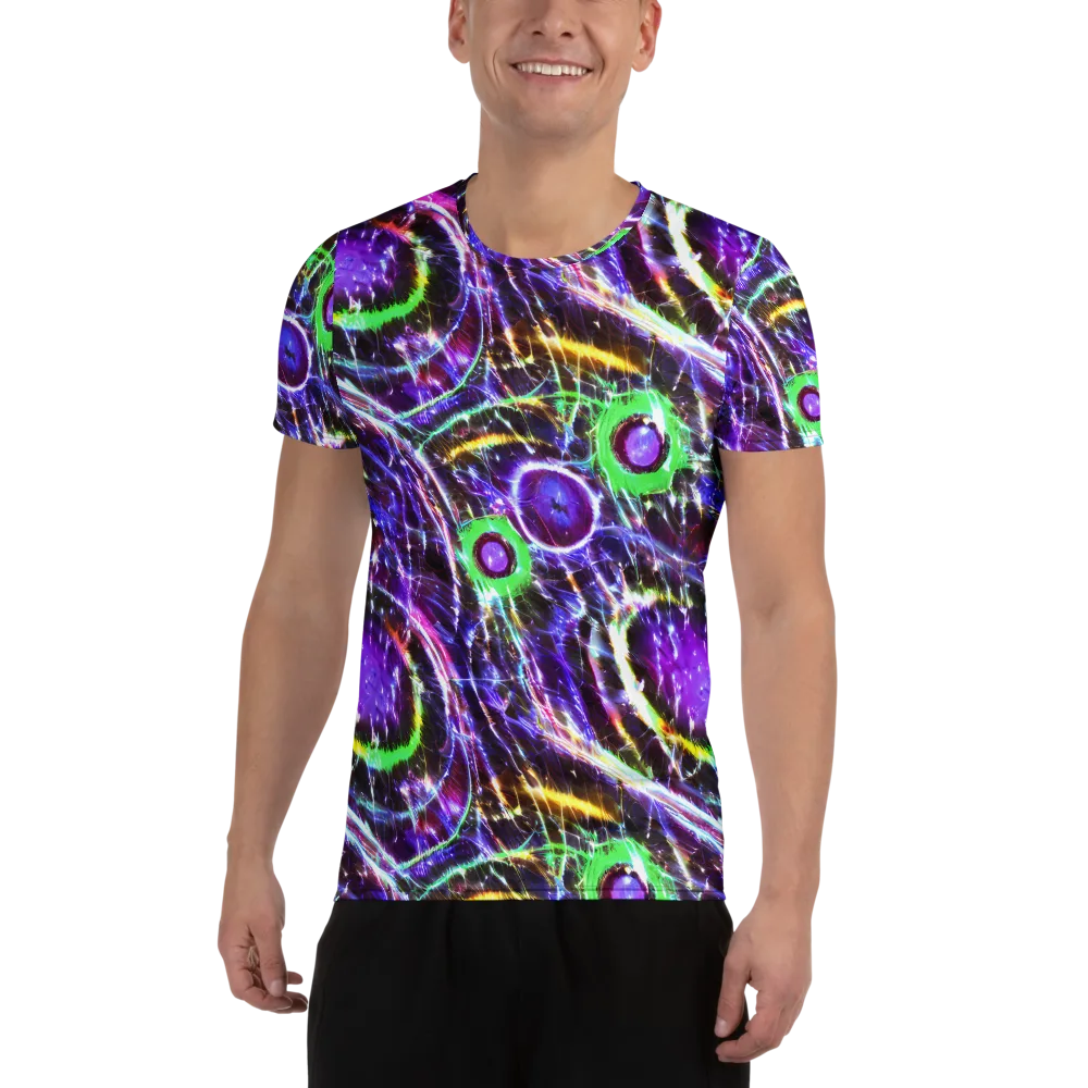 Galactic Cell on Men's Athletic T-Shirt — Front