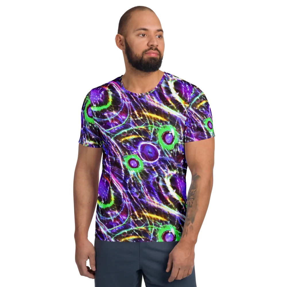 Galactic Cell on Men's Athletic T-Shirt — Front