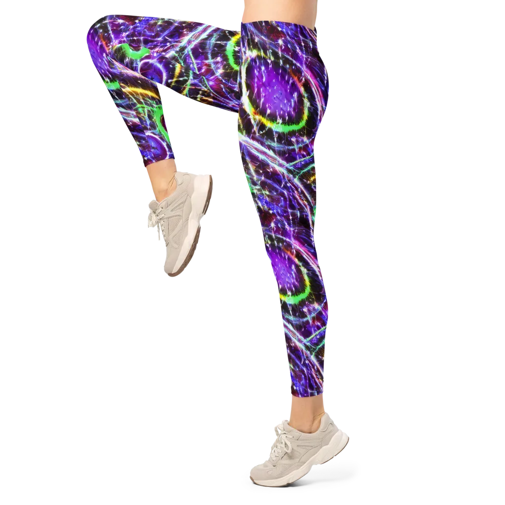 Galactic Cell on Leggings — Left