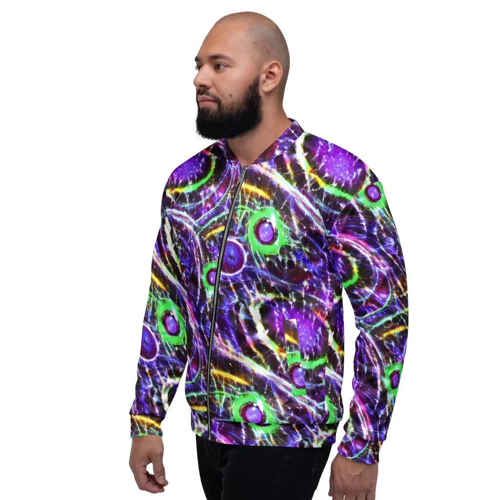 Galactic Cell on Bomber Jacket — Left