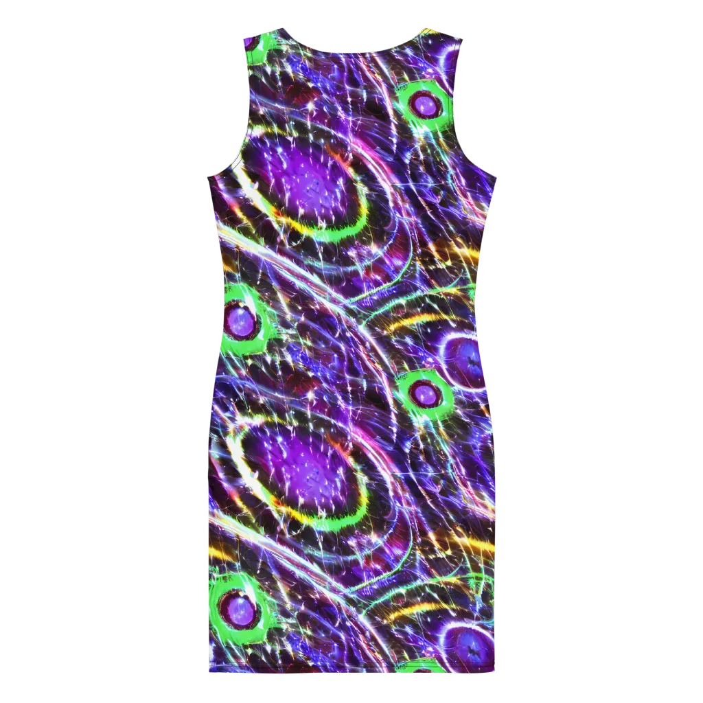 Galactic Cell on Bodycon Dress — Back