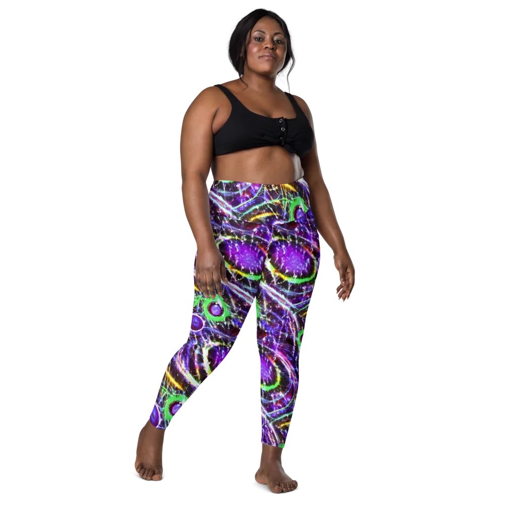 Galactic Cell on Leggings with Pockets — Front
