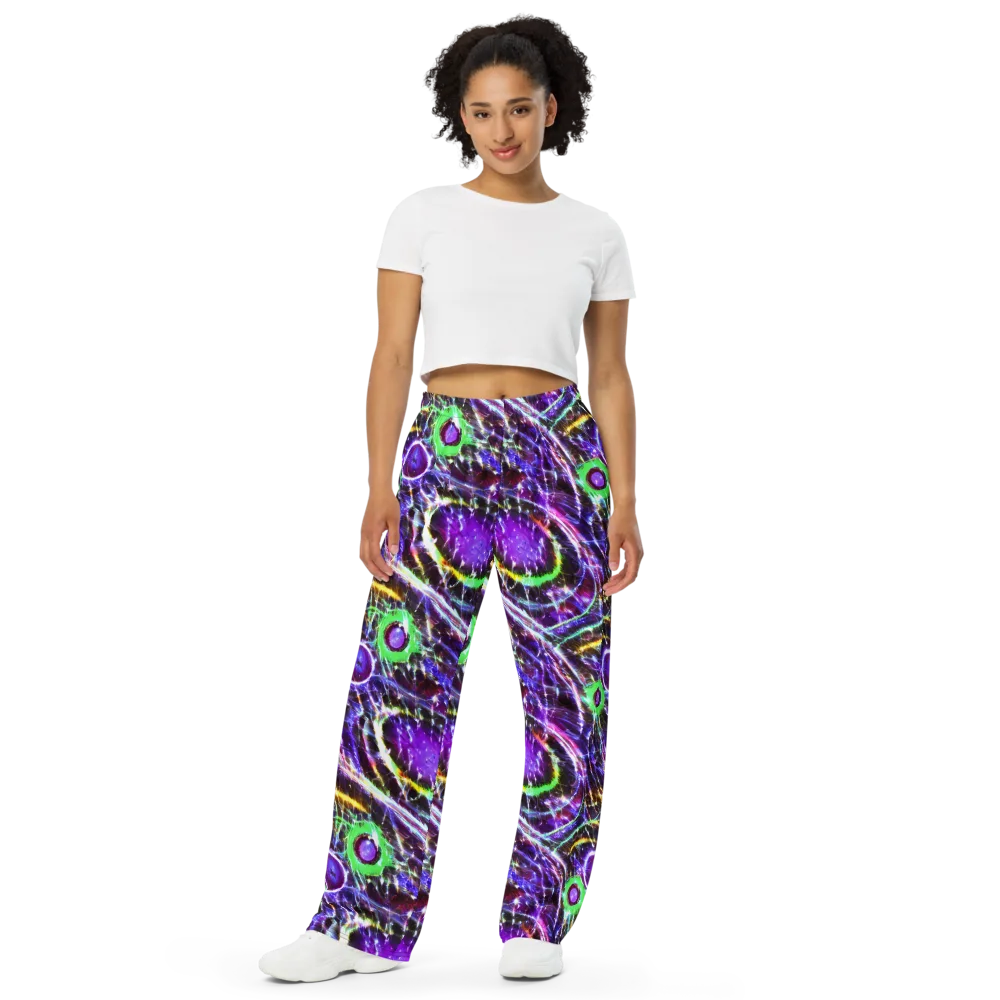 Galactic Cell on Wide-Leg Pants — Front
