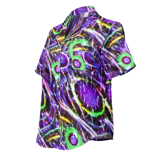 Galactic Cell on a Women's Short Sleeve Pajama Top